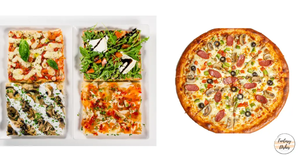 Round vs Square pizza